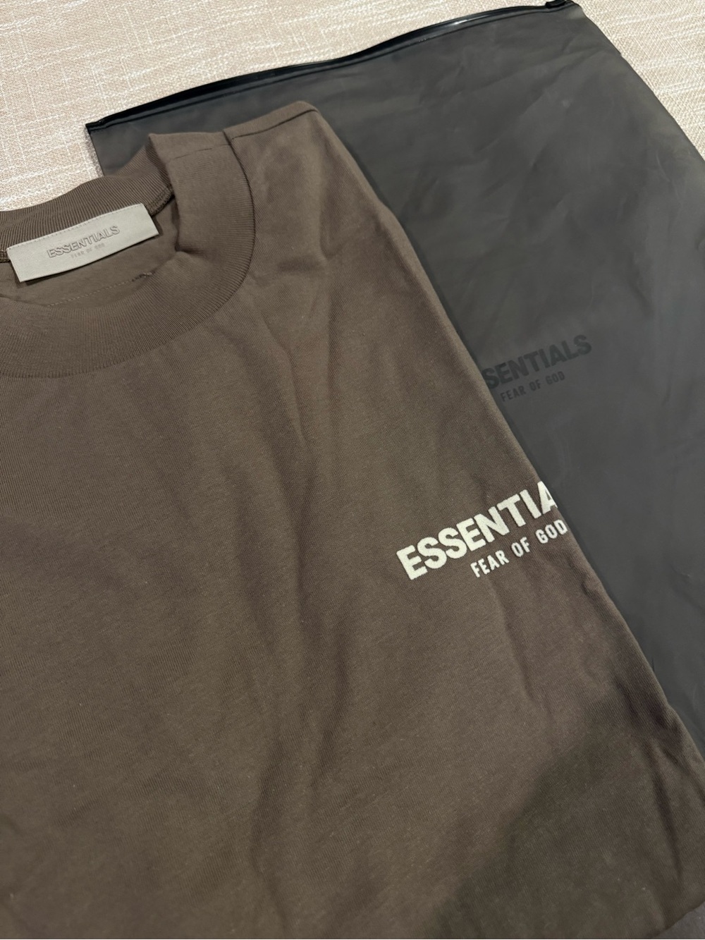 Essentials Men’s Brown ESSENTIALS Logo Short Sleeve Tee